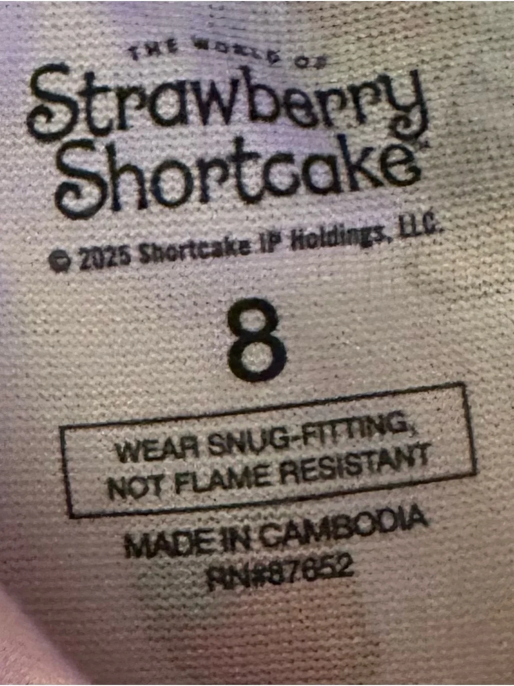 Strawberry Shortcake soft pink